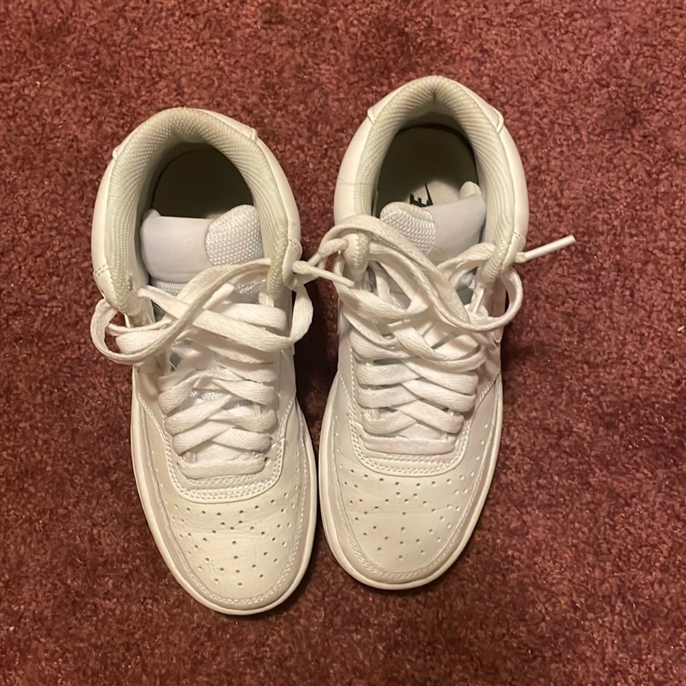 White Nike shoes